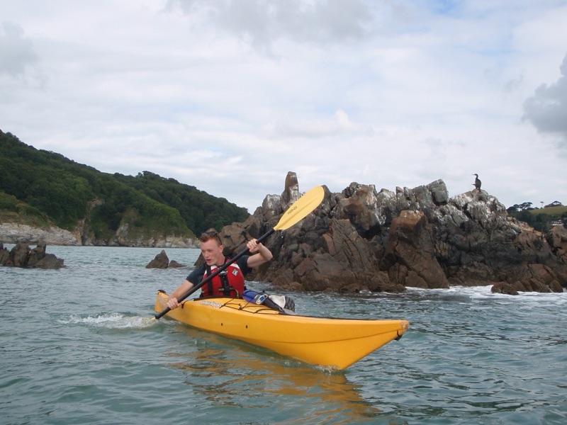 Sea kayaking off Dorset, August 2014